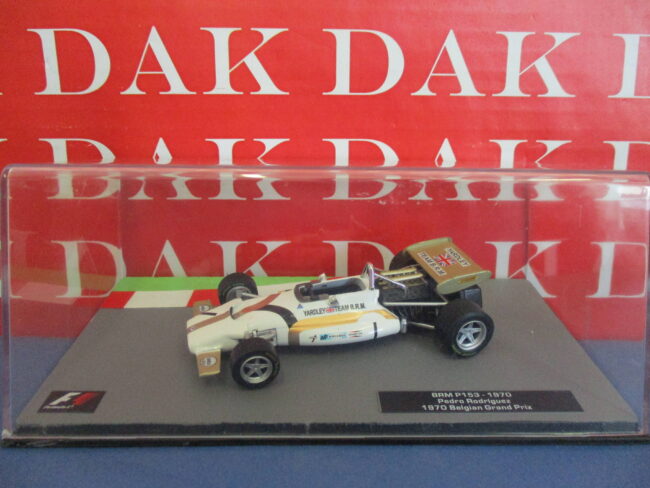 Die cast 1/43 Modellino Auto F1 BRM P153 Belgian Gran Prix 1970 P. Rodriguez - immagine 4