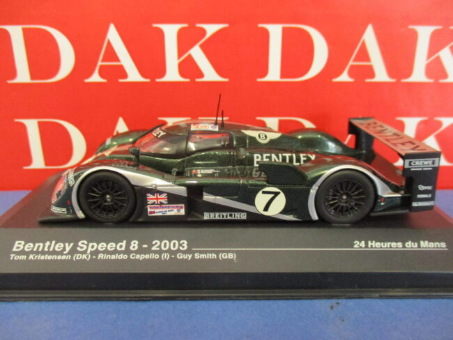 Die cast 1/43 Modellino Auto Bentley Speed 8 24H Le Mans 2003 R. Capello - immagine 2