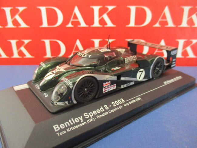 Die cast 1/43 Modellino Auto Bentley Speed 8 24H Le Mans 2003 R. Capello