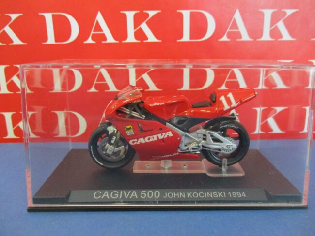 Die cast 1/24 Modellino Moto GP Cagiva 500 John Kocinski 1994 - immagine 4