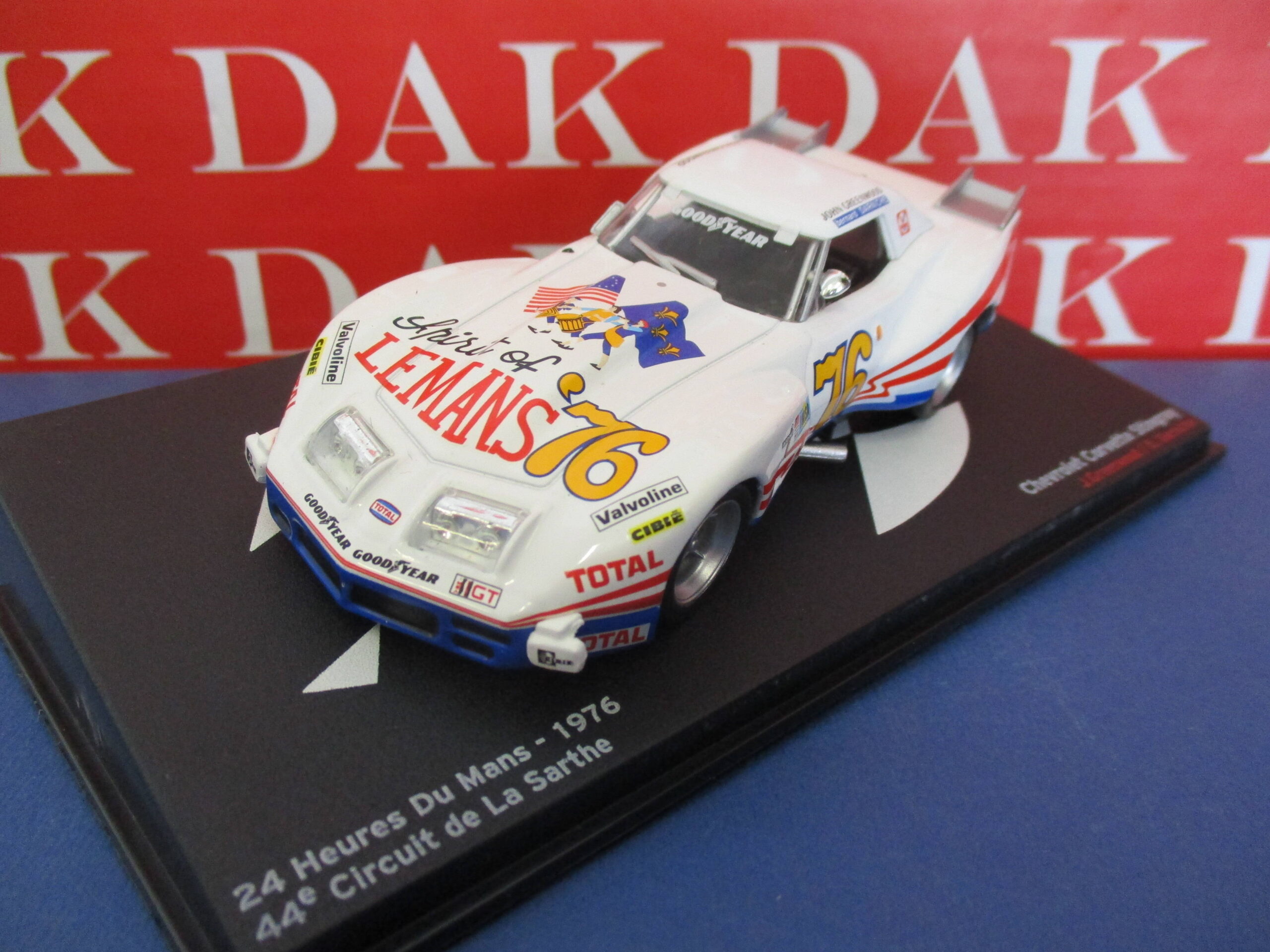 Die cast 1/43 Modellino Auto Chevrolet Corvette Stingray 24H Le Mans 1976