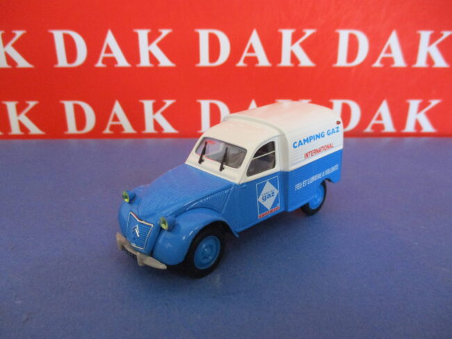 Die cast 1/43 Modellino Auto Citroen 2CV Furgonata Camping Gaz by Norev - immagine 2