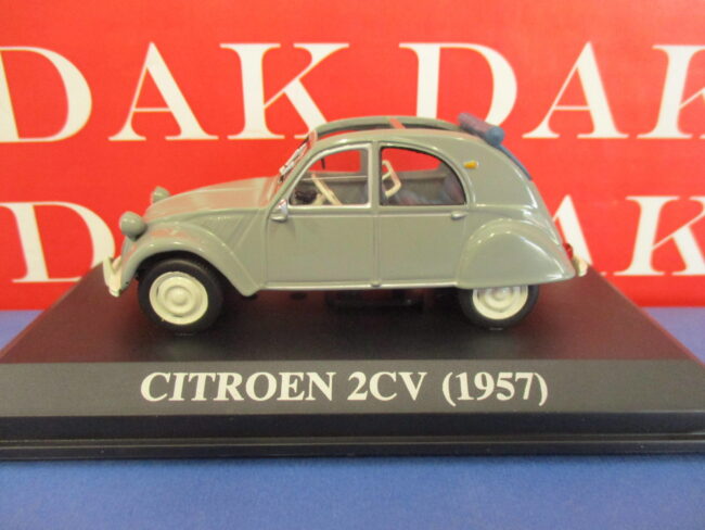 Die cast 1/43 Modellino Auto Citroen 2CV 1957 Tetto Aperto - immagine 2