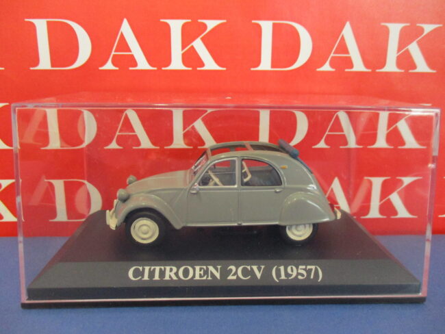 Die cast 1/43 Modellino Auto Citroen 2CV 1957 Tetto Aperto - immagine 4