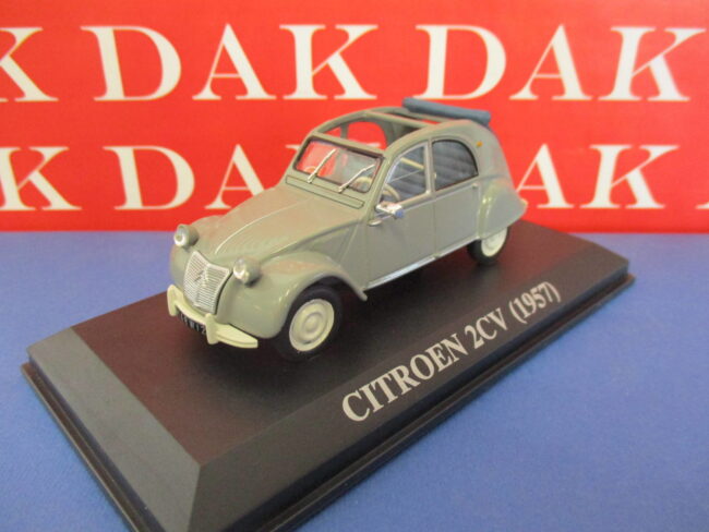 Die cast 1/43 Modellino Auto Citroen 2CV 1957 Tetto Aperto