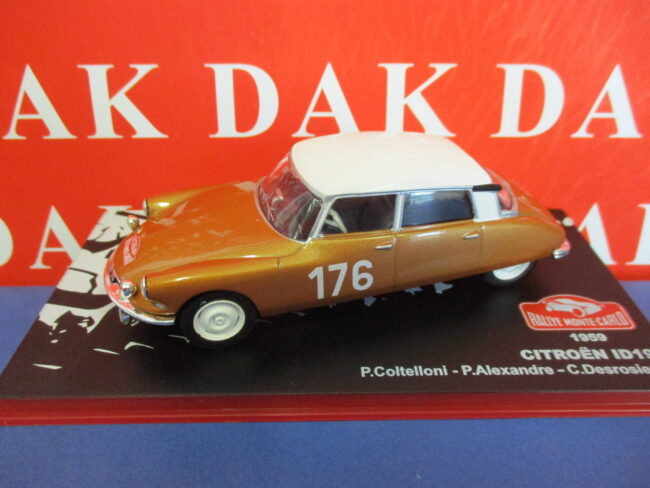 Die cast 1/43 Modellino Auto Citroen ID 19 Rally Monte Carlo 1959 P. Coltelloni