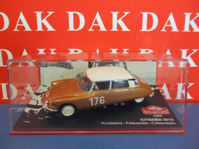 Die cast 1/43 Modellino Auto Citroen ID 19 Rally Monte Carlo 1959 P. Coltelloni - immagine 4