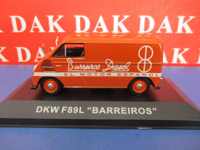 Die cast 1/43 Modellino Furgone Pubblicitario DKW F89L Barreiros Diesel