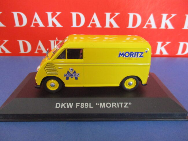 Die cast 1/43 Modellino Furgone Pubblicitario DKW F89L Birra Cerveza Moritz