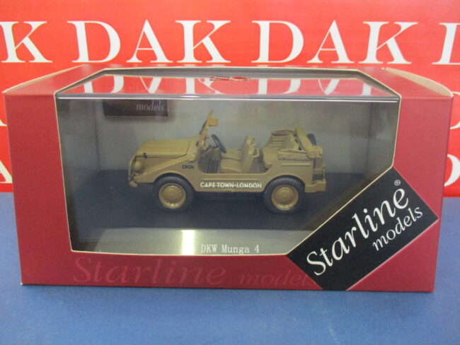 Die cast 1/43 Modellino Auto DKW Munga 4  Cape Town - London aperta by Starline - immagine 5