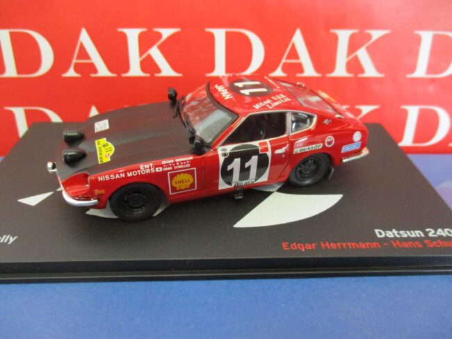 Die cast 1/43 Modellino Auto Datsun 240Z Rally Safari 1971 H. Hermann