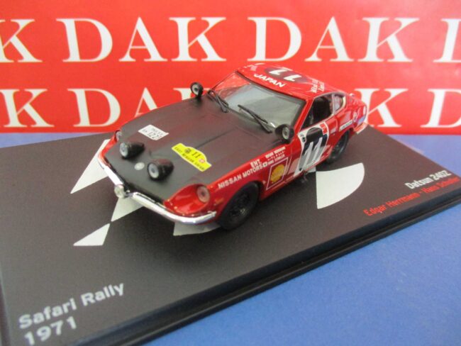 Die cast 1/43 Modellino Auto Datsun 240Z Rally Safari 1971 H. Hermann - immagine 2