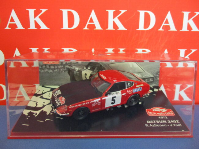 Die cast 1/43 Modellino Auto Datsun 240Z Rally Monte Carlo 1972 R. Aaltonen - immagine 4