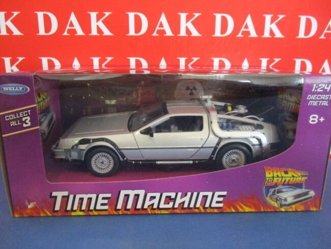 Die cast 1/24 Modellino Auto DeLorean Back To The Future I by Welly - immagine 4