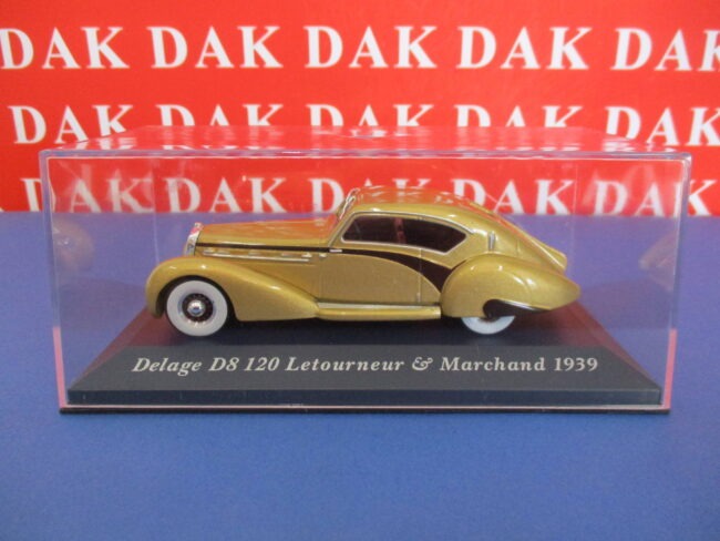 Die cast 1/43 Modellino Auto Delage D8 120 Letourneur & Marchand 1939 - immagine 4