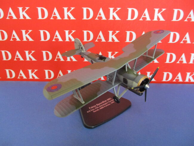 Die cast 1/72 Modellino Aereo Aircraft Biplano Fairey Swordfish Mk.I Narvik 1940 - immagine 3