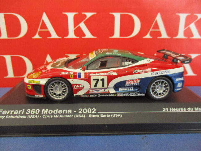 Die cast 1/43 Modellino Auto Ferrari 360 Modena 24H Le Mans 2002 - immagine 2