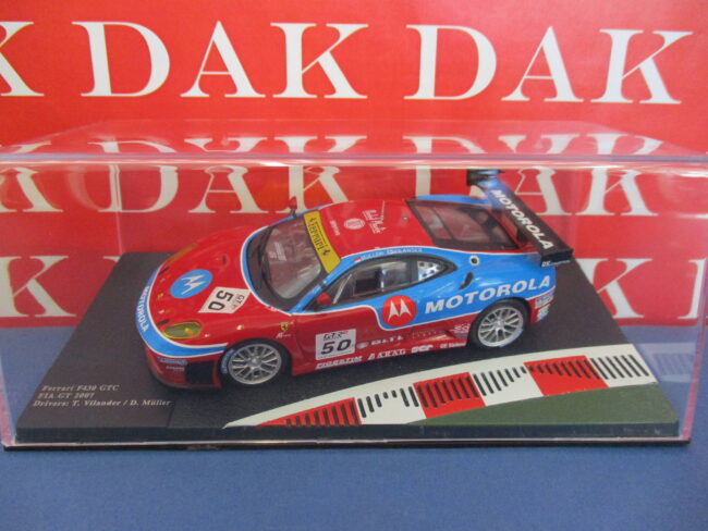 Die cast 1/43 Modellino Auto Ferrari F430 GTC N50 Motorola FIA 2007 T. Vilander - immagine 4