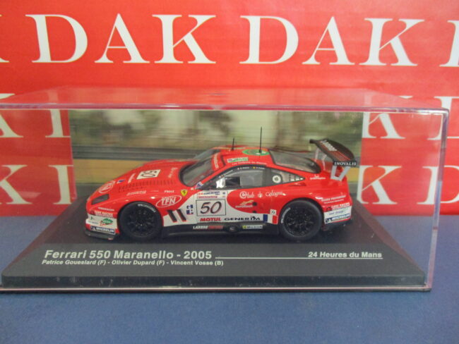 Die cast 1/43 Modellino Auto Ferrari 550 Maranello 24H Le Mans 2005 - immagine 4