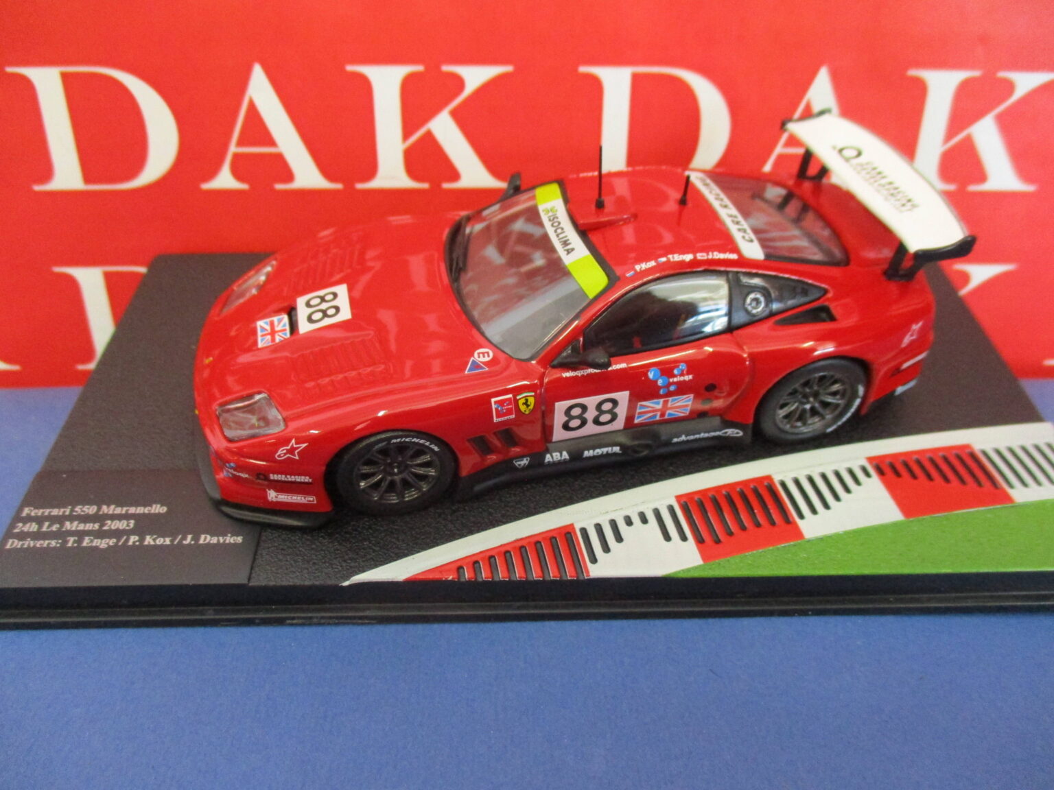 GASOLINE 1/43 FERRARI 550 24h.SPA 2004 - おもちゃ