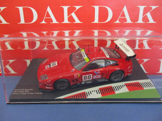 Die cast 1/43 Modellino Auto Ferrari 550 Maranello N88 24H Le Mans 2003 - immagine 4