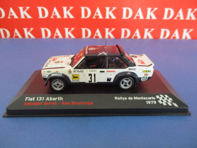 Die cast 1/43 Modellino Auto Fiat 131 Abarth Rally Monte Carlo 1979 S. Servia