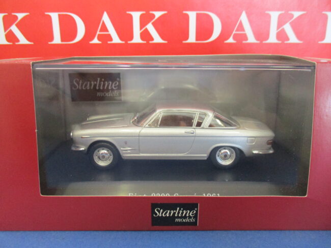 Die cast 1/43 Modellino Auto Fiat 2300 Coupe 1961 grigio acciaio by Starline - immagine 5