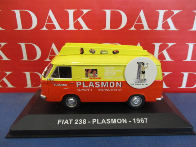 Die cast 1/43 Modellino Furgone Pubblicitario Fiat 238 Plasmon 1967