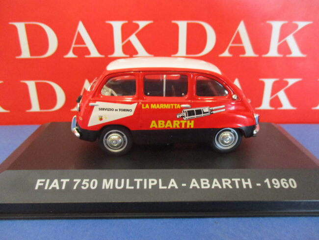 Die cast 1/43 Modellino Auto Pubblicitaria Fiat 750 Multipla Abarth 1960 - immagine 2