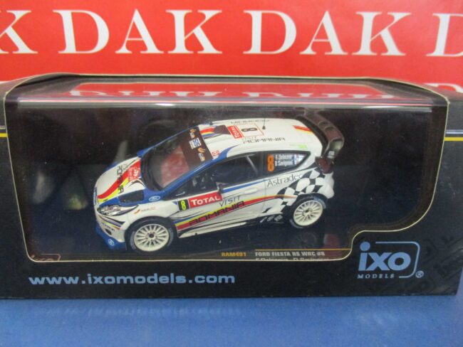 Die cast 1/43 Modellino Auto Ford Fiesta RS WRC Rally Monte Carlo 2012 Delecour - immagine 4