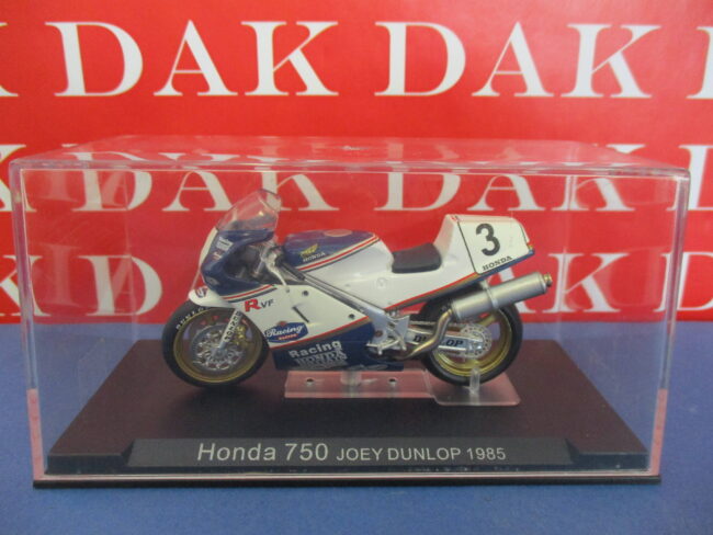 Die cast 1/24 Modellino Moto GP Honda 750 Joey Dunlop 1985 - immagine 4