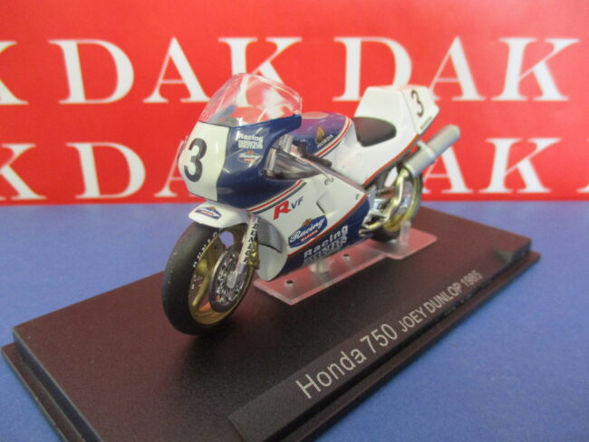 Die cast 1/24 Modellino Moto GP Honda 750 Joey Dunlop 1985 - immagine 2