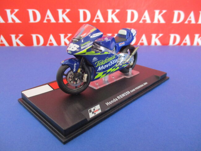 Die cast 1/24 Modellino Moto GP Honda RSW250 Dani Pedrosa 2004 - immagine 2