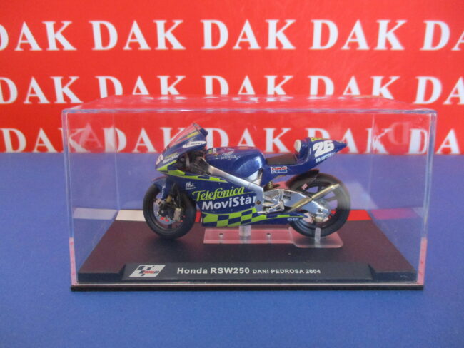 Die cast 1/24 Modellino Moto GP Honda RSW250 Dani Pedrosa 2004 - immagine 4