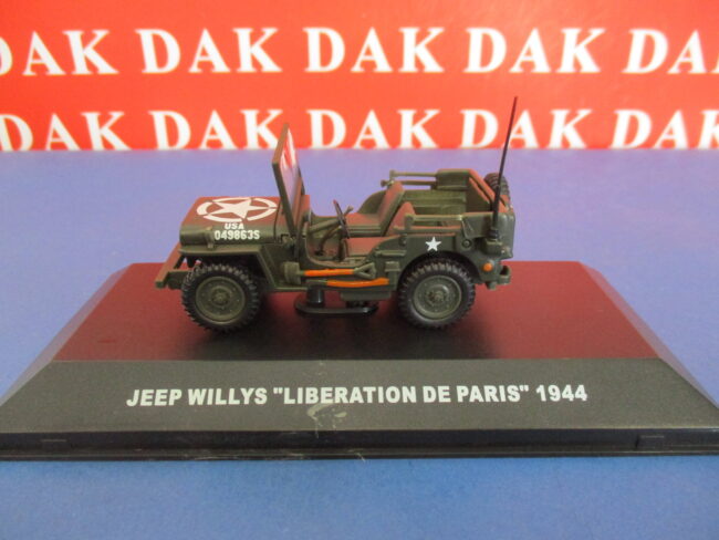 Die cast 1/43 Modellino Auto Jeep Willys US Army France 1944