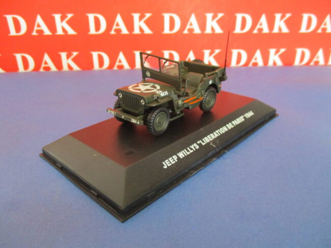 Die cast 1/43 Modellino Auto Jeep Willys US Army France 1944 - immagine 2