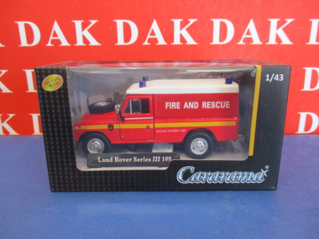 Die cast 1/43 Modellino Auto Land Rover Defender Series III 109 Pompieri Cararam - immagine 5