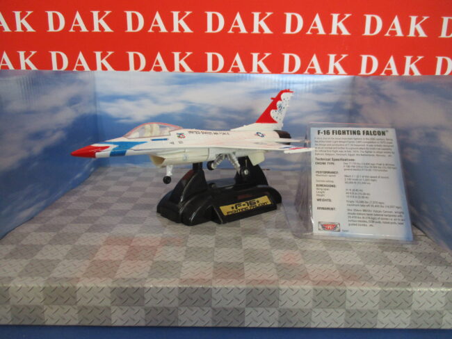 Die cast 1/72 Aereo Aircraft Lockeed Martin F-16 Fighting Falcon USA Motor Max - immagine 2