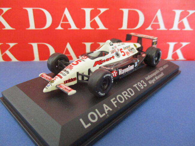 Die cast 1/43 Modellino Auto Lola Ford T93 500 Miles Indianapolis N. Mansell - immagine 2