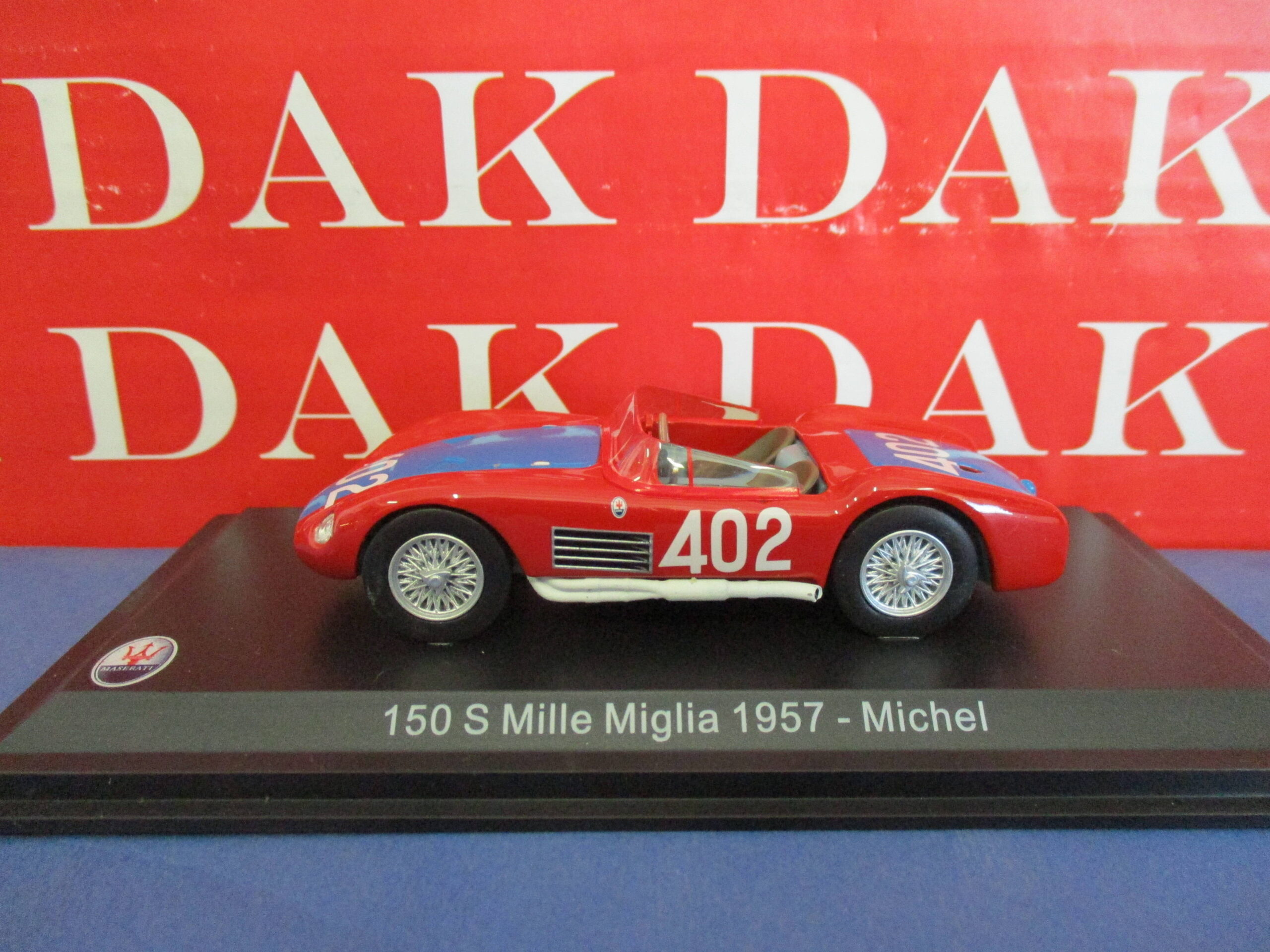 Die cast 1/43 Modellino Auto Maserati 150 S N402 Mille Miglia 1957 Guy Michel