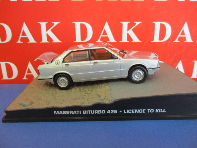 Die cast 1/43 Modellino Auto 007 James Bond Maserati Biturbo 425 Licence To Kill