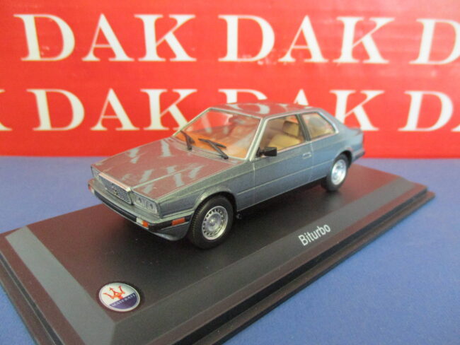 Die cast 1/43 Modellino Auto Maserati Biturbo Grigio 1982 - immagine 2