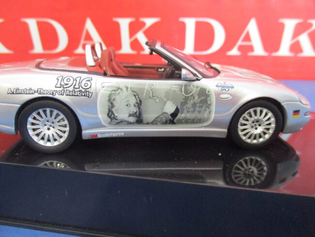 Die cast 1/43 Modellino auto Maserati Cambiocorsa Spyder 2002 Silver A. Einstein - immagine 4