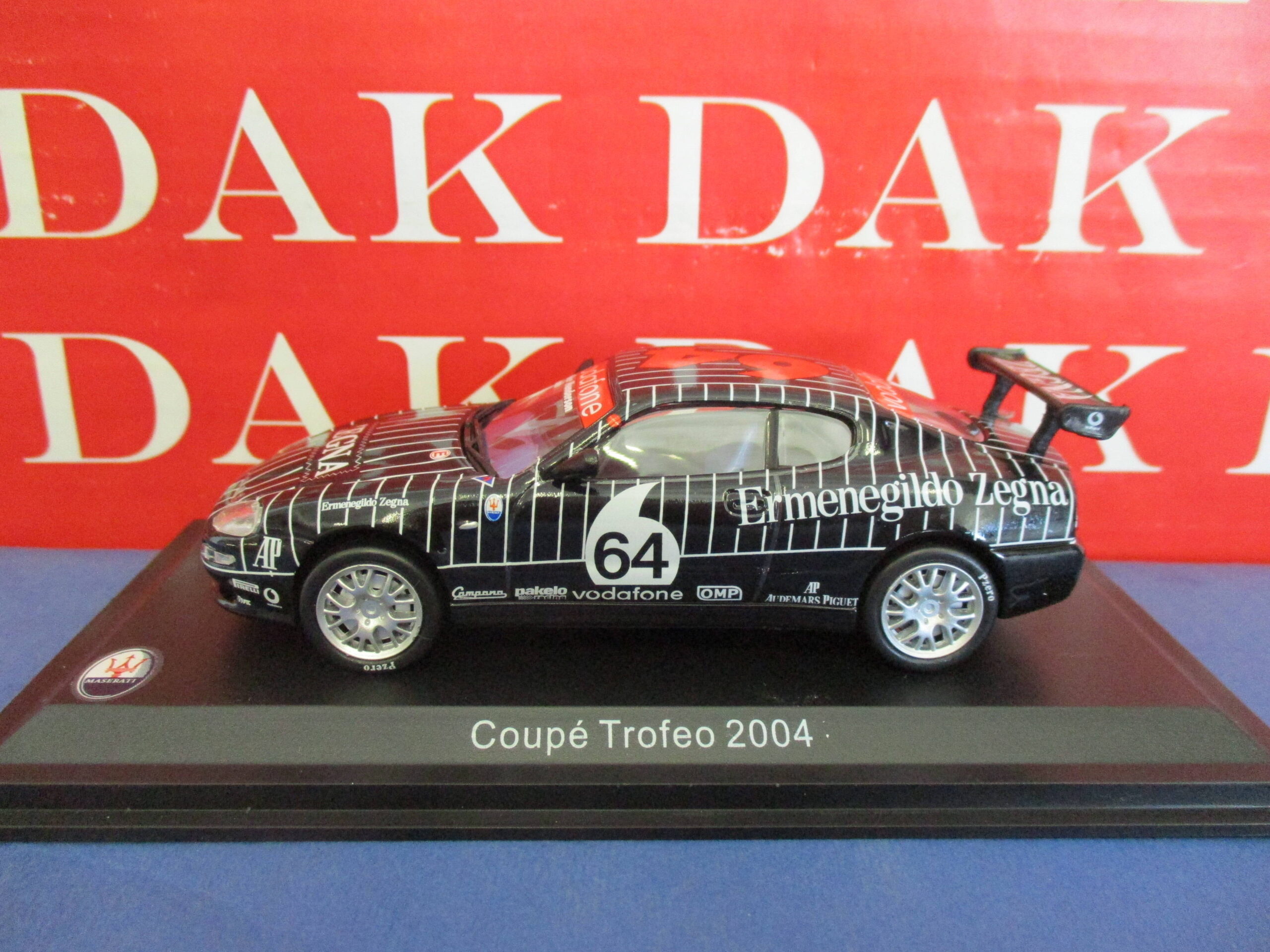 Die cast 1/43 Modellino Auto Maserati Coupe Trofeo Zegna Silverstone 2004