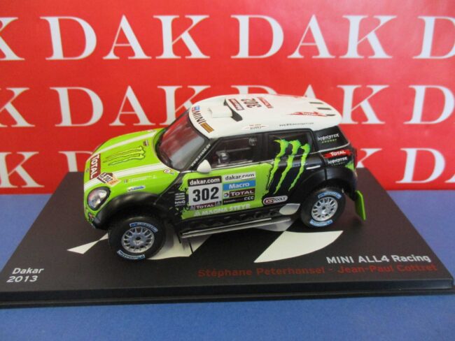 Die cast 1/43 Modellino Auto Mini All 4 Rally Dakar Racing 2013 S. Peterhansel