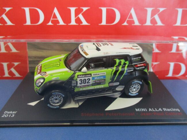 Die cast 1/43 Modellino Auto Mini All 4 Rally Dakar Racing 2013 S. Peterhansel - immagine 4