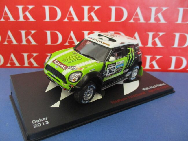 Die cast 1/43 Modellino Auto Mini All 4 Rally Dakar Racing 2013 S. Peterhansel - immagine 2