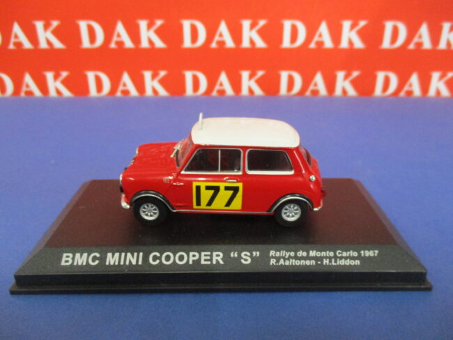 Die cast 1/43 Modellino Auto Mini Cooper S Rally Monte Carlo 1967 R. Aaltonen HB