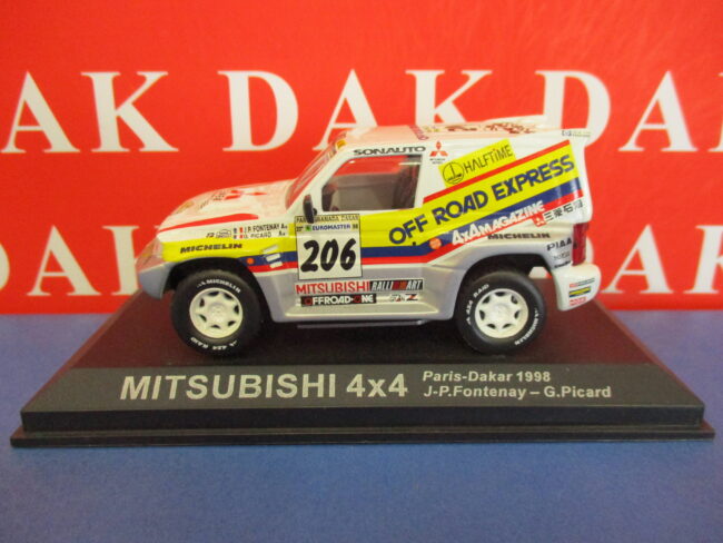 Die cast 1/43 Modellino Auto Mitsubishi Pajero 4x4 Paris Dakar 1998 HB