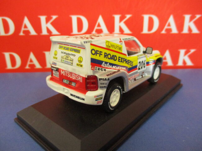 Die cast 1/43 Modellino Auto Mitsubishi Pajero 4x4 Paris Dakar 1998 HB - immagine 3